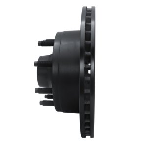 Ford E-350 Econoline Club Wagon Brake Rotor (1) - Front Left - R1 Concepts - Drilled & Slotted - Black - `95-`07